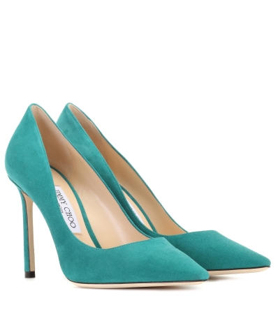 Suede high heels