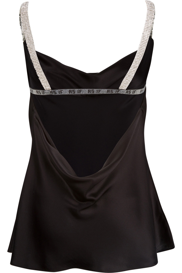 Black silk blouse