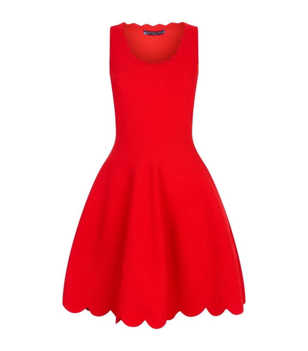 Floral red dress