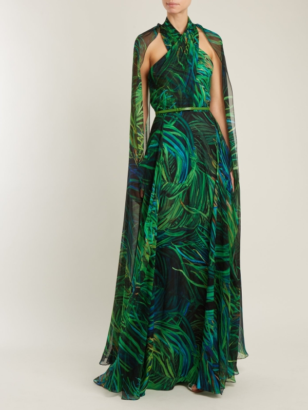 Braided georgette dress
