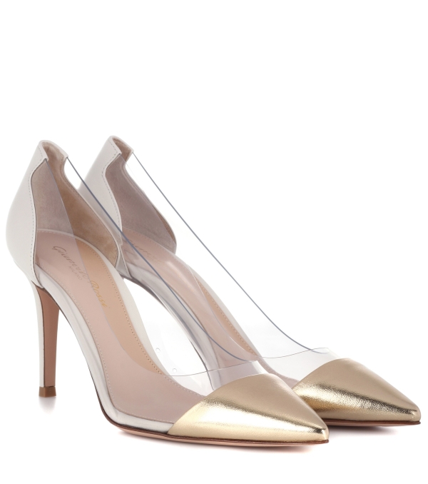 High heels with silicone