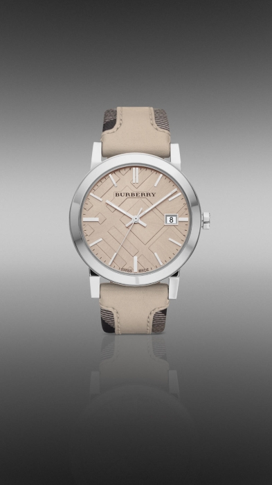  Georgia Three Hand Leather Watch – Smoke and Rose 