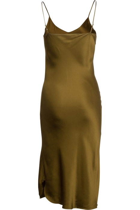 Satin dress green