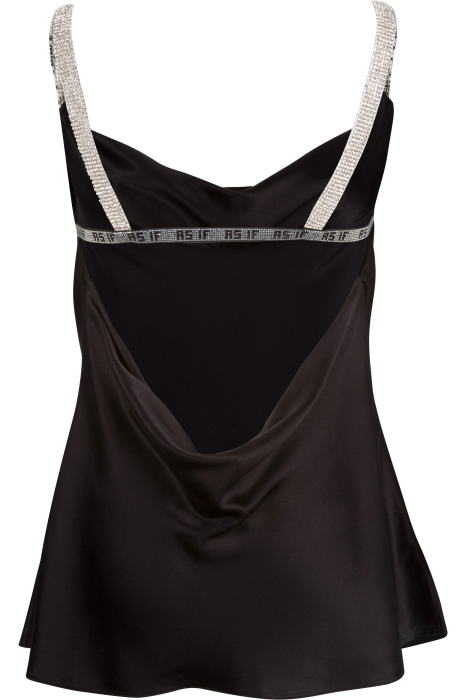 Black silk blouse