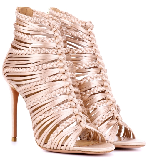Satin high heels