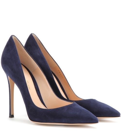 Suede high heels