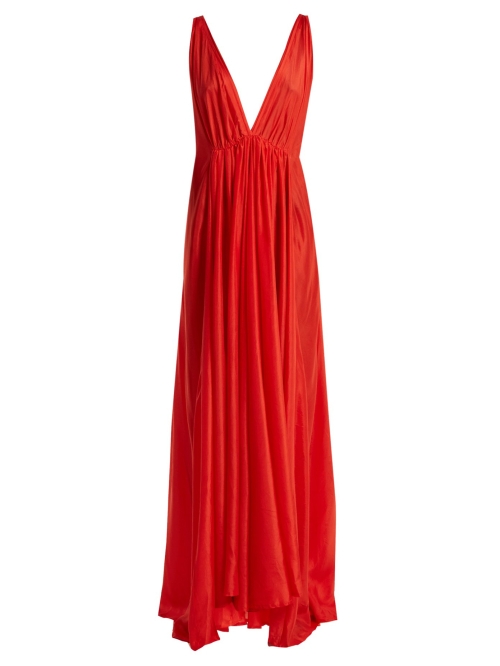 Long silk dress 